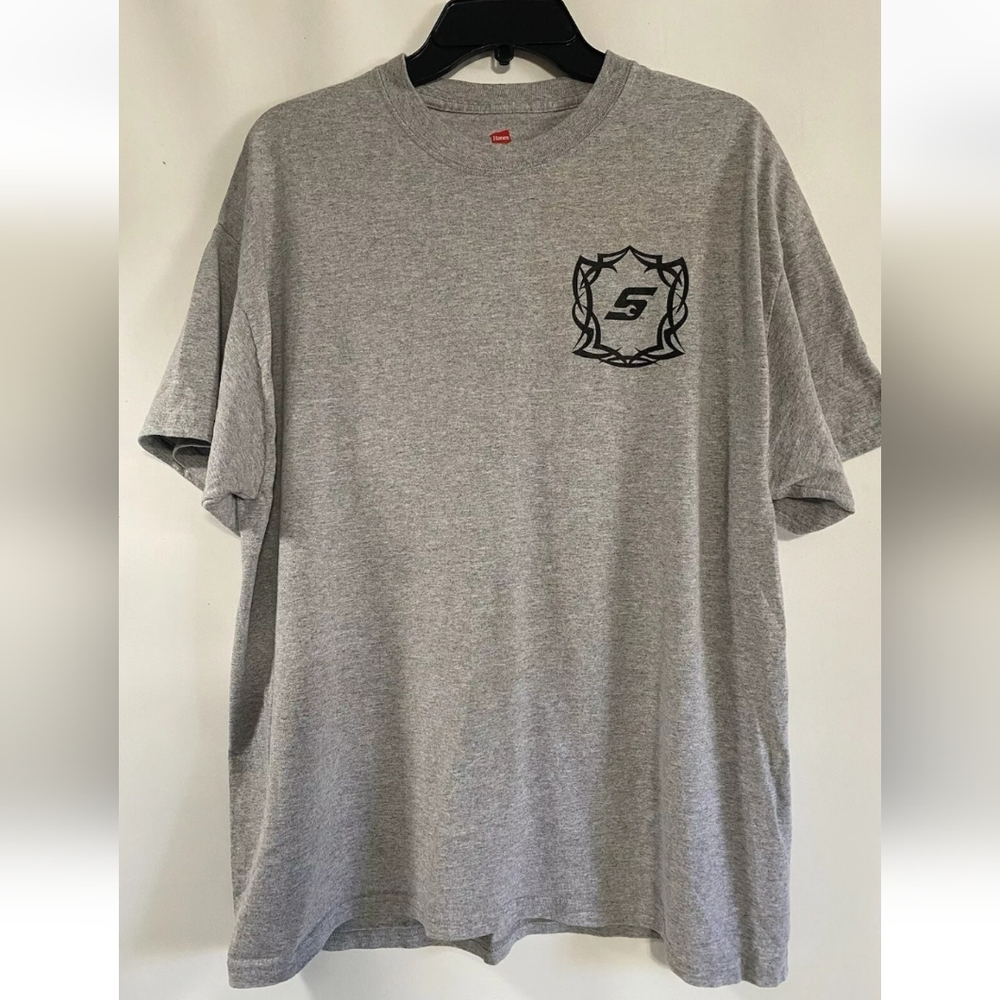Harley Davidson Gray t-shirt Sz XL Snap-On EUC